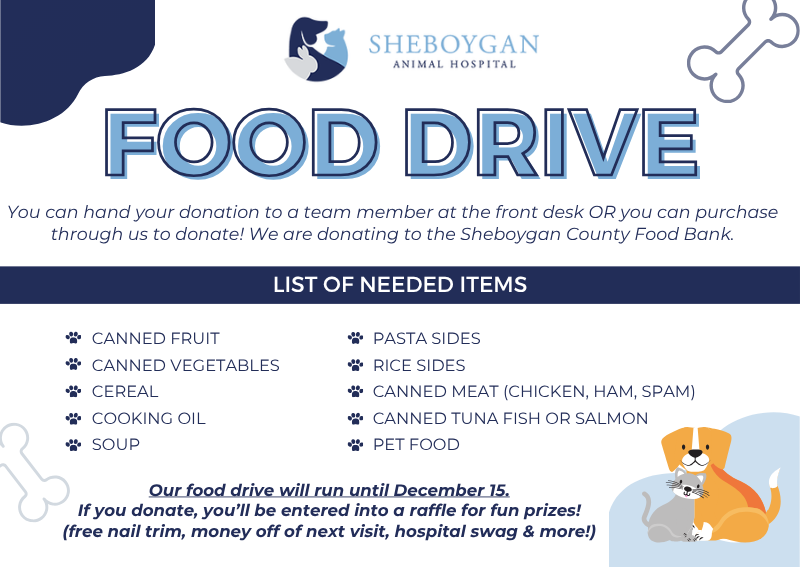 Carousel Slide 3: We’re collecting food donations to support our community! Drop off non-perishable items at our office through December 15th and help us spread kindness this season.